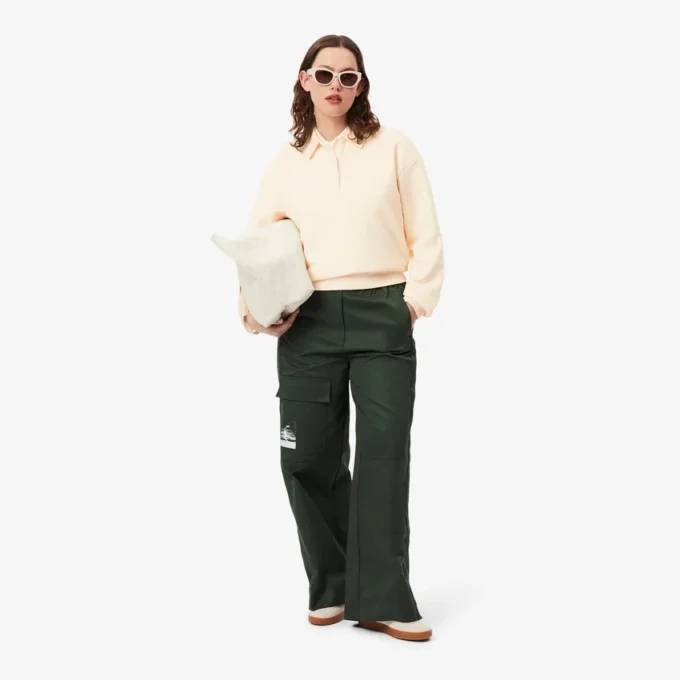 Dames-Sweatshirt met polokraag