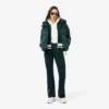 Dames-Sweatshirt met ritssluiting en streepaccent
