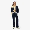 Dames-Sweatshirt met ritssluiting en streepaccent