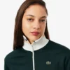 Dames-Sweatshirt met ritssluiting en streepaccent