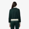 Dames-Sweatshirt met ritssluiting en streepaccent