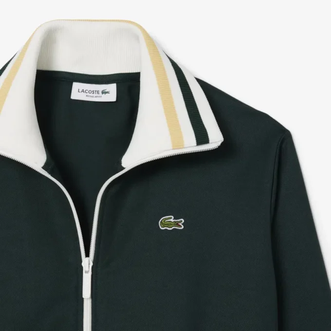 Dames-Sweatshirt met ritssluiting en streepaccent