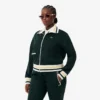 Dames-Sweatshirt met ritssluiting en streepaccent