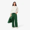 Dames-Sweatshirt met ronde hals en piqué-patroon