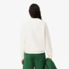 Dames-Sweatshirt met ronde hals en piqué-patroon