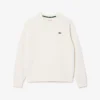 Dames-Sweatshirt met ronde hals en piqué-patroon