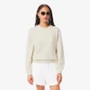 Dames-Sweatshirt van katoen met reliëflogo