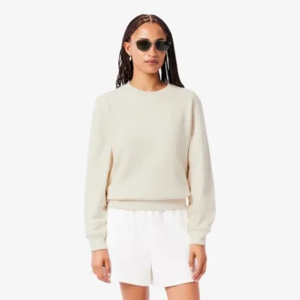 Dames-Sweatshirt van katoen met reliëflogo