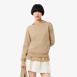 Dames-Sweatshirt van katoen met reliëflogo