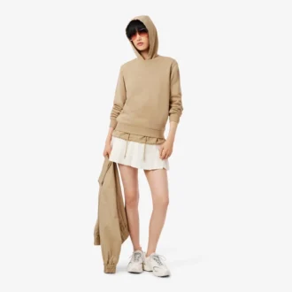 Dames-Sweatshirt van katoen met reliëflogo