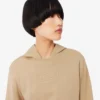 Dames-Sweatshirt van katoen met reliëflogo