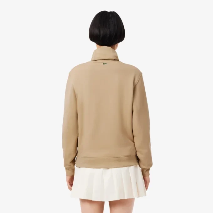 Dames-Sweatshirt van katoen met reliëflogo
