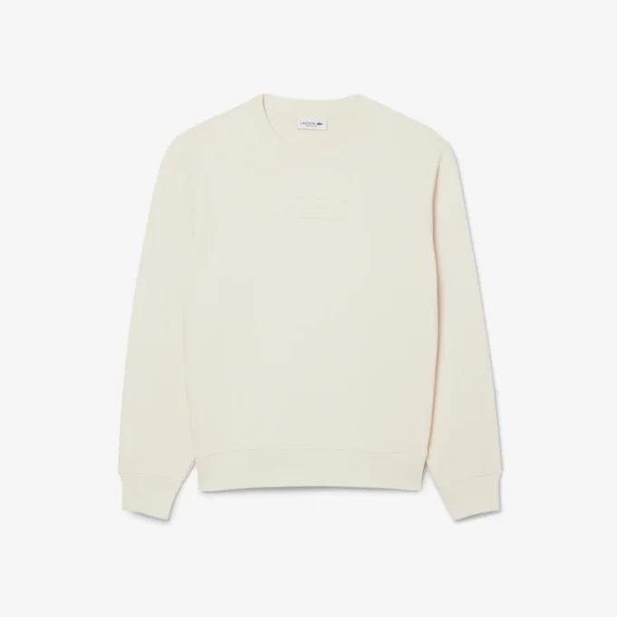 Dames-Sweatshirt van katoen met reliëflogo