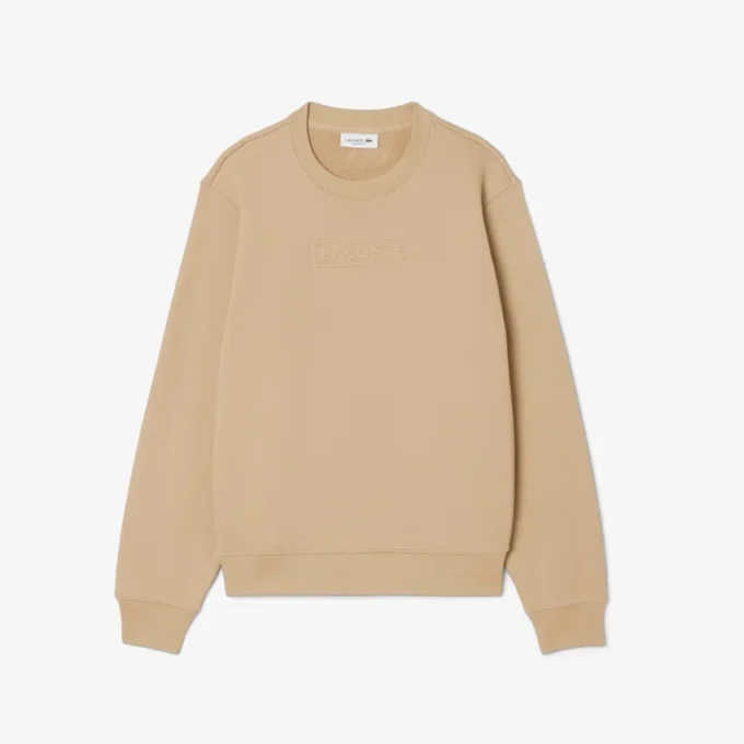 Dames-Sweatshirt van katoen met reliëflogo