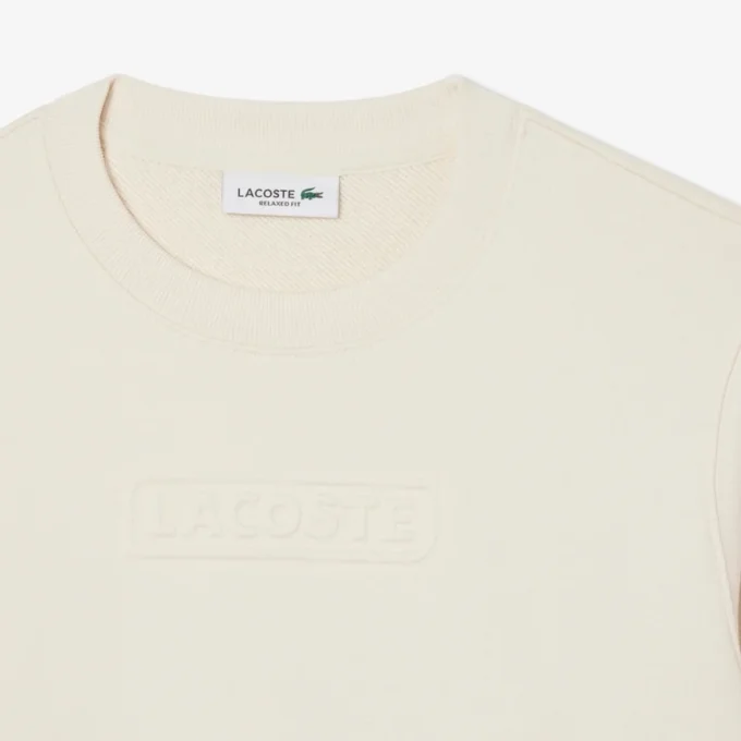 Dames-Sweatshirt van katoen met reliëflogo