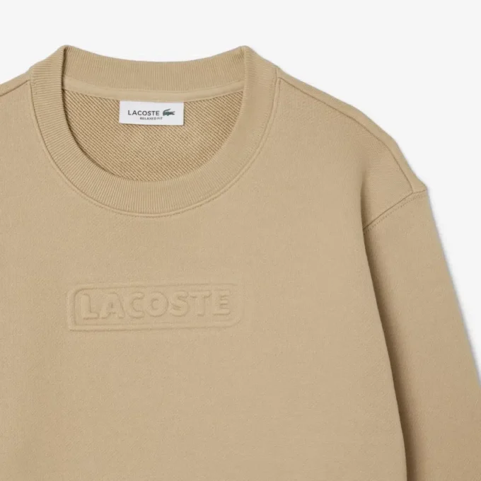 Dames-Sweatshirt van katoen met reliëflogo