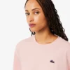 Dames T-shirt met relaxte pasvorm en krokodillenprint
