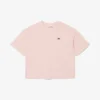 Dames T-shirt met relaxte pasvorm en krokodillenprint