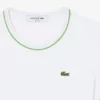 Dames T-shirt van jersey met contrasterende bies