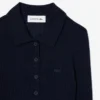Dames trui van woljersey met polokraag