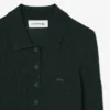 Dames trui van woljersey met polokraag