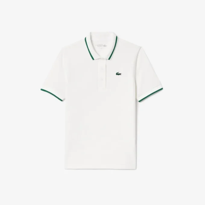 Dames Uv Protect Stripe Collar Tennis Polo