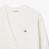 Dames V-hals katoenen vest met mossteek