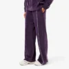 Dames velours joggingbroek met sierstukken