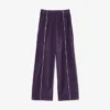 Dames velours joggingbroek met sierstukken