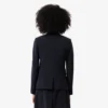 Damesblazer van wol met slim fit en geborduurd logo