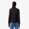 Damesblazer van wol met slim fit en geborduurd logo