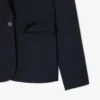 Damesblazer van wol met slim fit en geborduurd logo