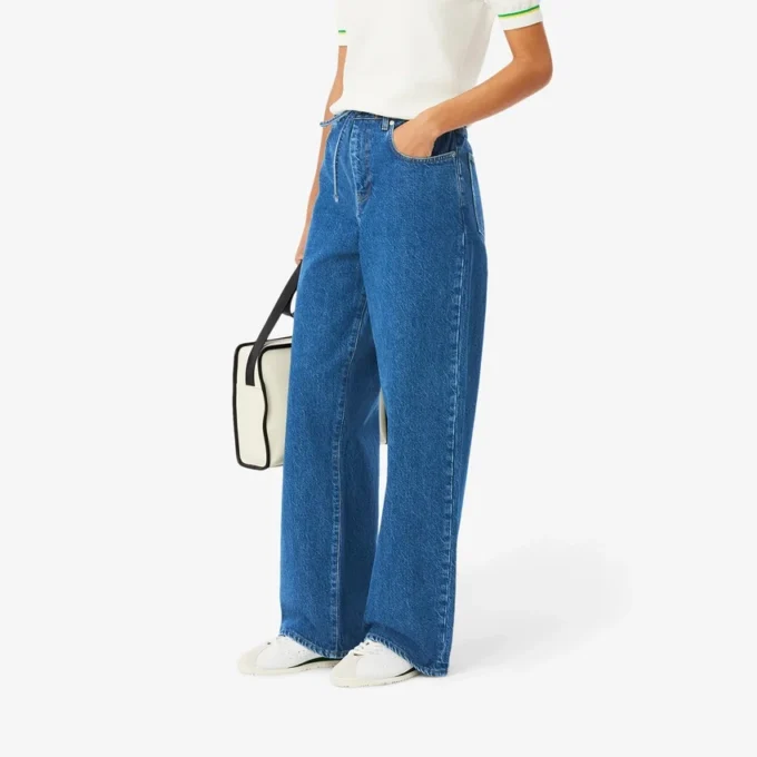 Damesjeans met wijde pijpen