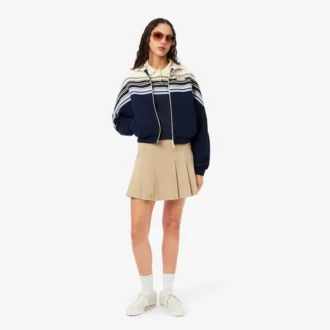 Damespolo met strepen, slim fit, gemaakt in Frankrijk