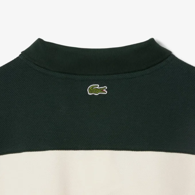 Damespolo met strepen, slim fit, gemaakt in Frankrijk