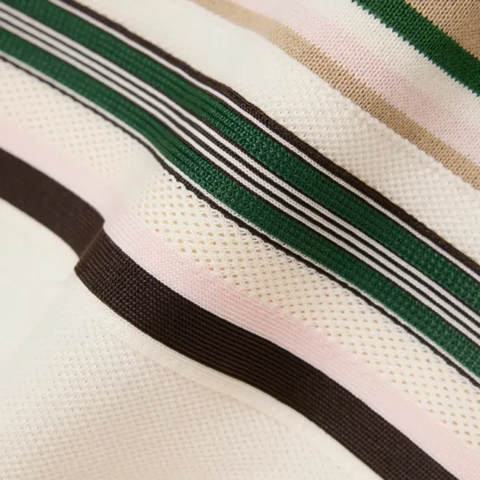 Damespolo met strepen, slim fit, gemaakt in Frankrijk