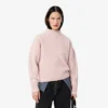 Damestrui met hoge hals en patchwork-effect