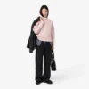 Damestrui met hoge hals en patchwork-effect