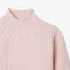 Damestrui met hoge hals en patchwork-effect