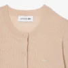 Damesvest van geribd merinowol