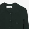Damesvest van geribd merinowol