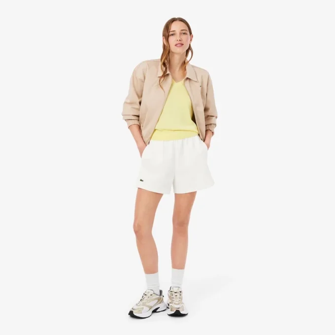Double Face Piqua-short voor dames