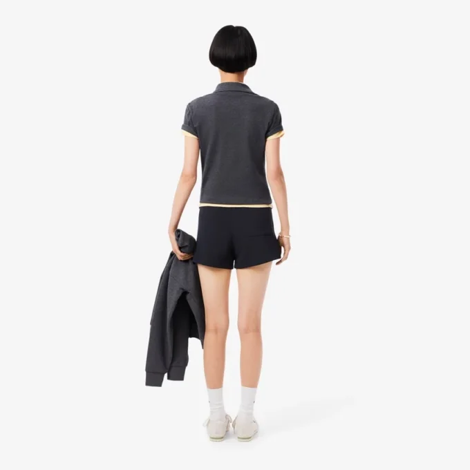 Double Face Piqua-short voor dames