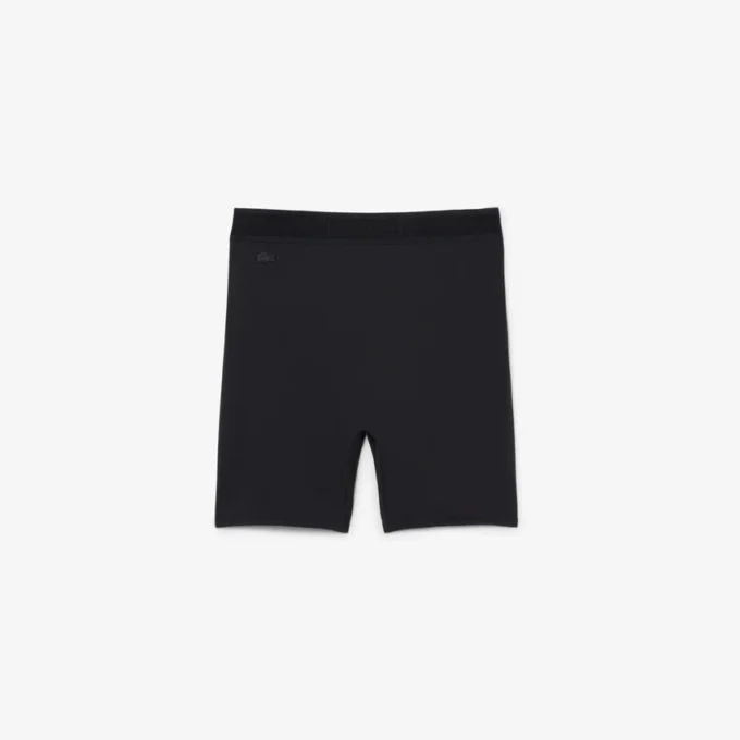 Fietsbroek met hoge taille van microvezel