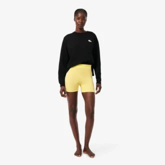 Fietsbroek met hoge taille van microvezel