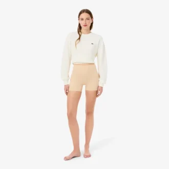 Fietsbroek met hoge taille van microvezel