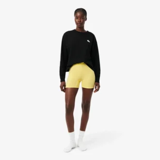 Fietsbroek met hoge taille van microvezel