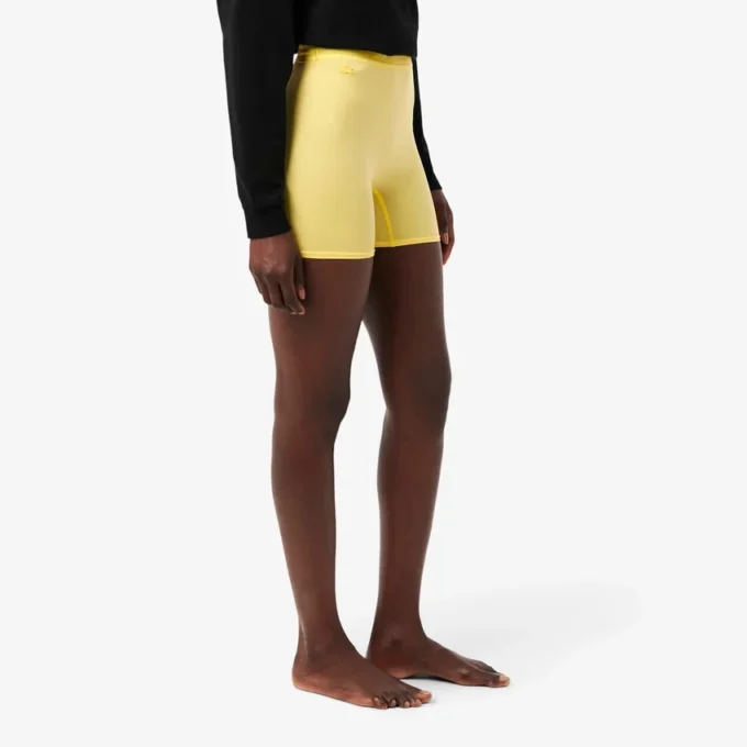 Fietsbroek met hoge taille van microvezel