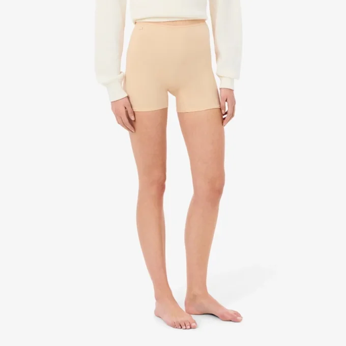 Fietsbroek met hoge taille van microvezel
