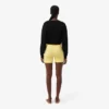 Fietsbroek met hoge taille van microvezel